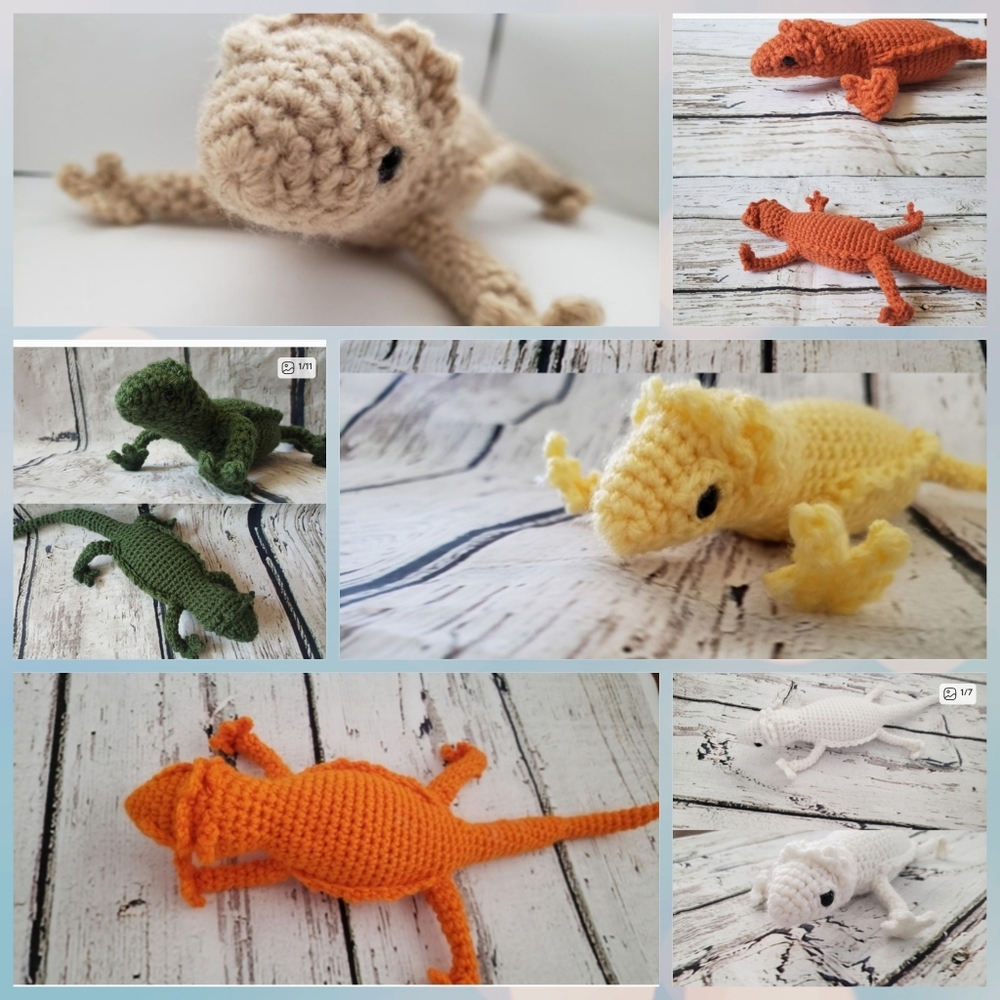 Crochet Bearded Dragon Amigurumi